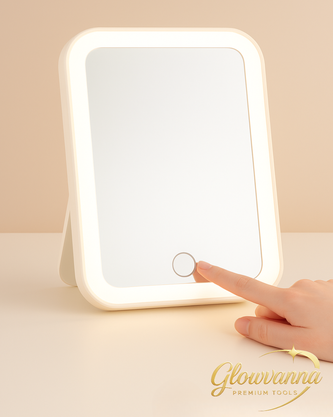 Glowvanna Halo Mirror™ (Pink).