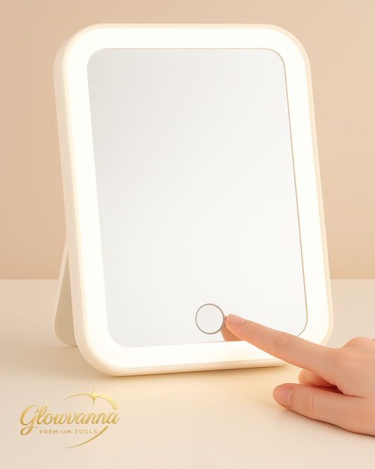 Glowvanna Halo Mirror™ (White).