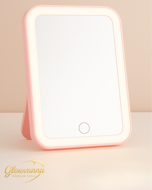 Glowvanna Halo Mirror™ (White).
